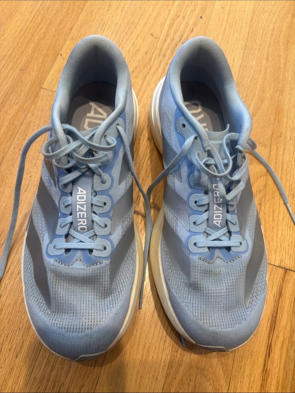 adidas Women's Adizero EVO SL Light Blue Running Sneakers